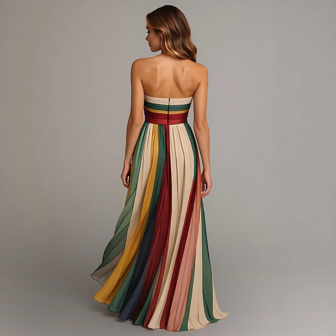 Isola | Chic Long Dress With Elegant Details