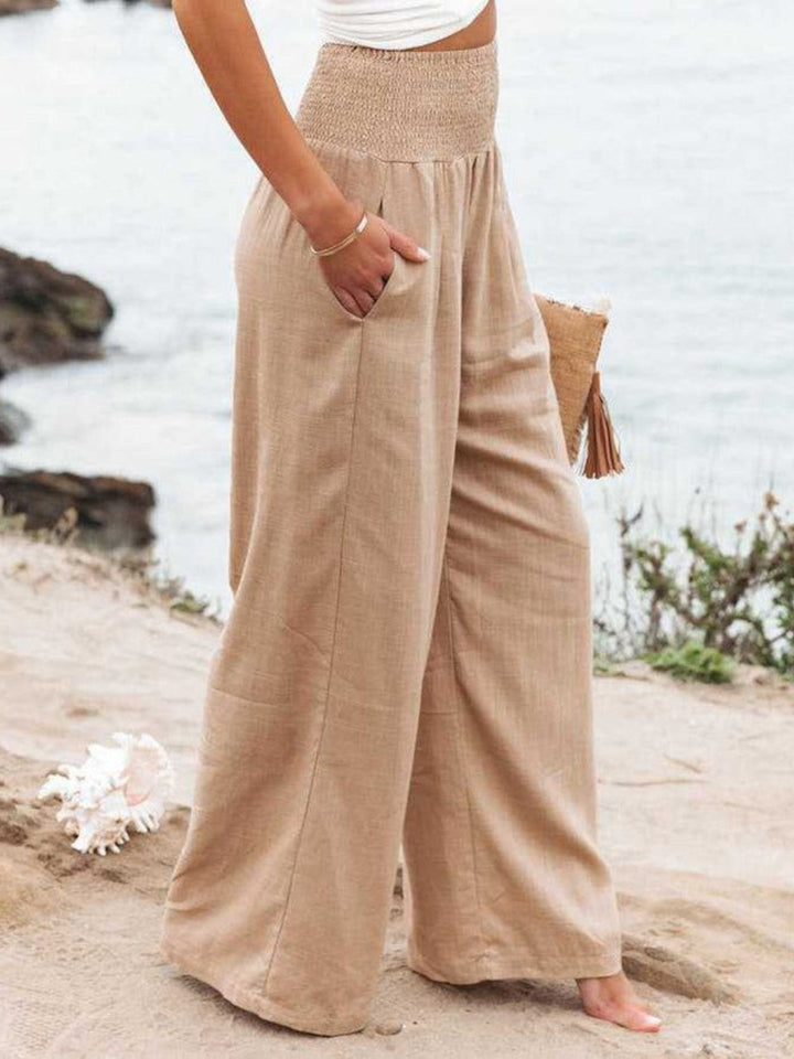 Scarlett – REMI WIDE-LEG LINEN TROUSERS
