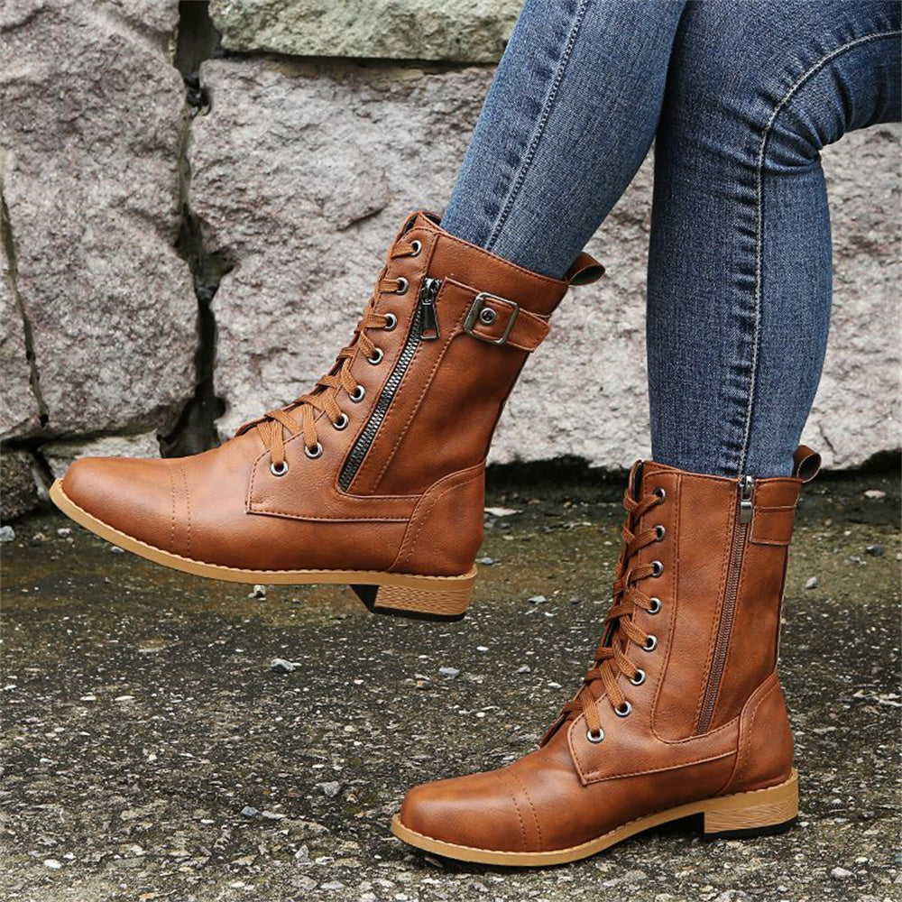 Erica Toe Side Zipper Orthopedic Boots