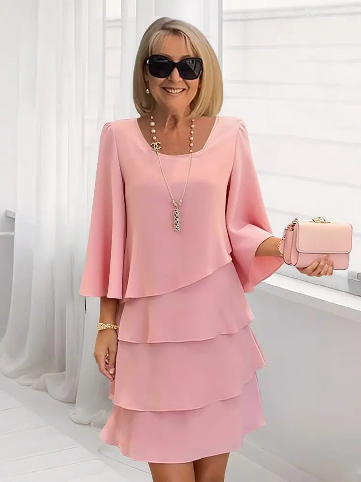Ella™ | Graceful Layered Ruffle Dress