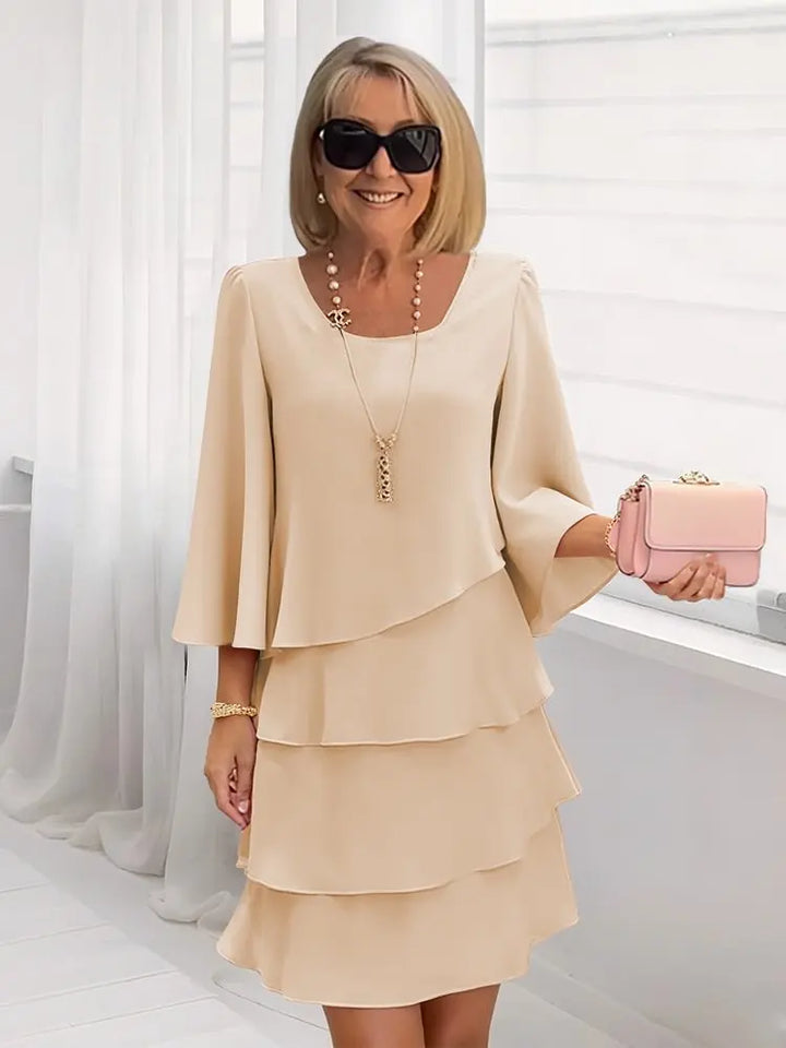 Ella™ | Graceful Layered Ruffle Dress