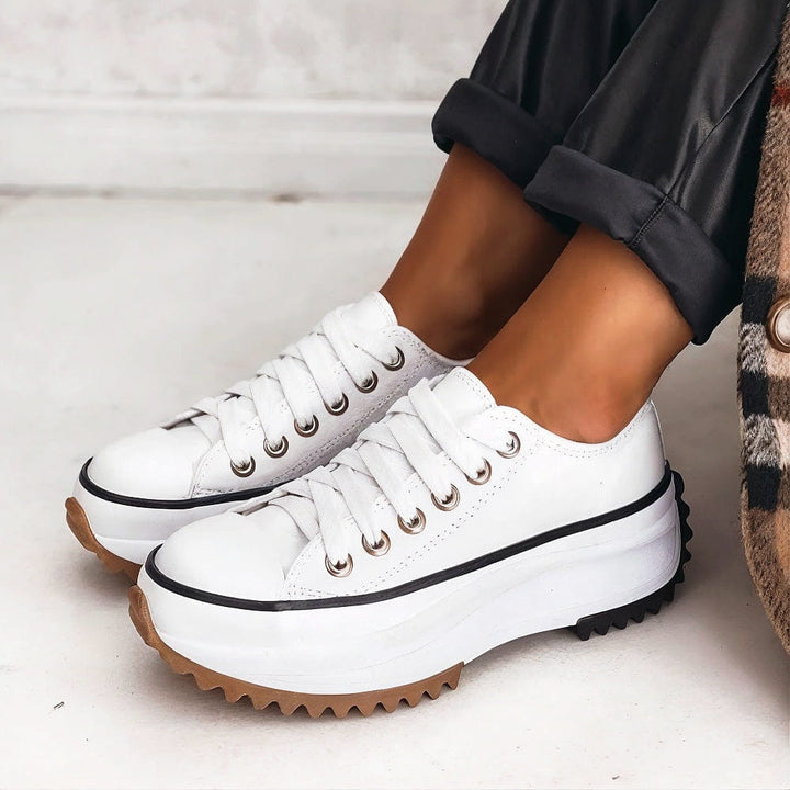 Jocelyn | Low-Top Thick-Heeled Shoes
