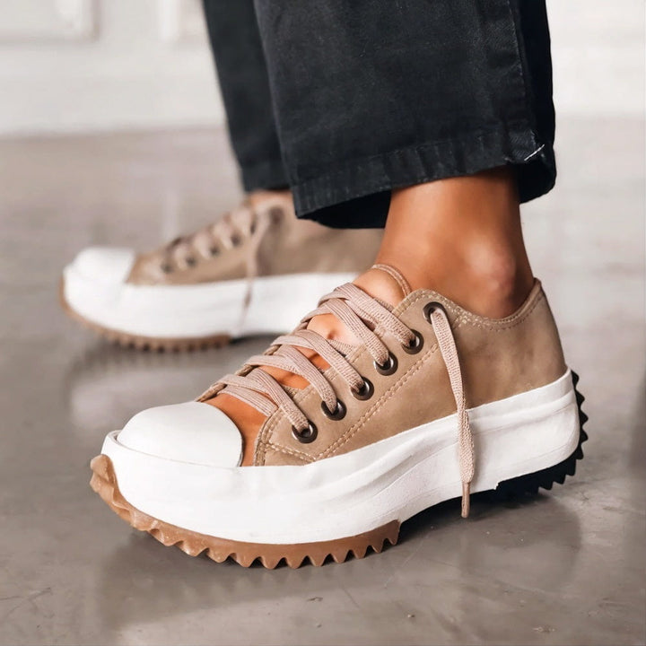 Jocelyn | Low-Top Thick-Heeled Shoes