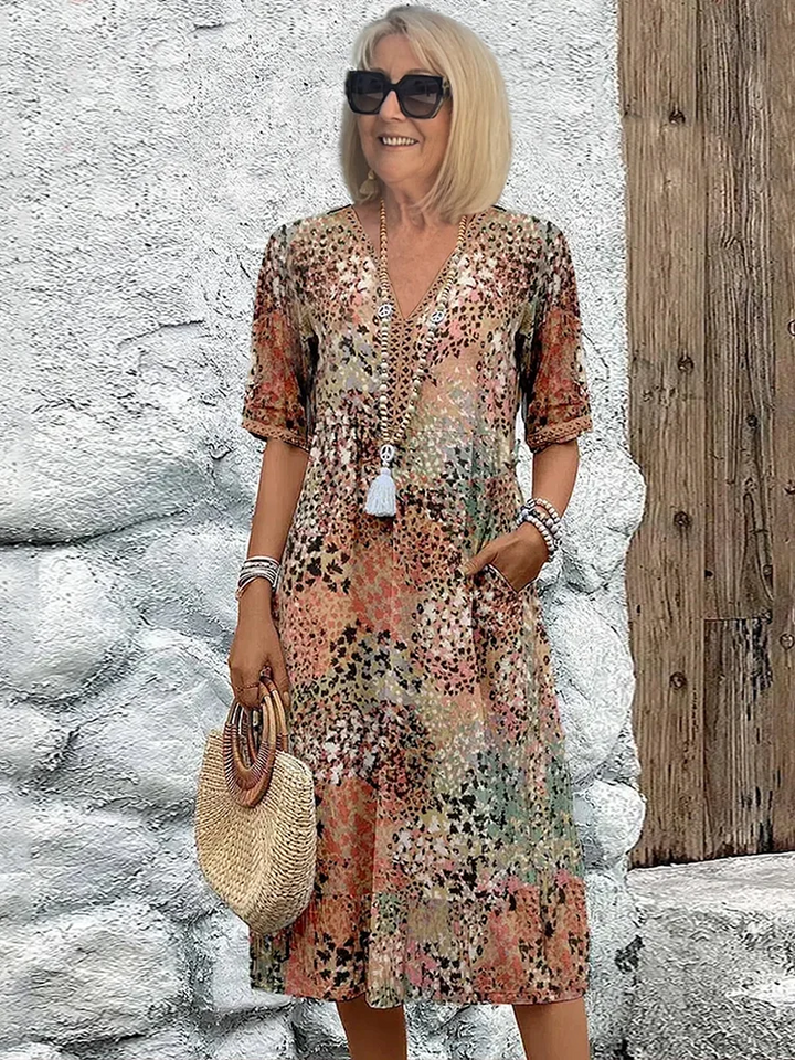 Tanya™ | Colorful Tummy Coverage Dress